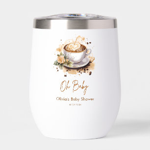 Oh Baby A Baby is Brewing Brown Coffee Baby Shower