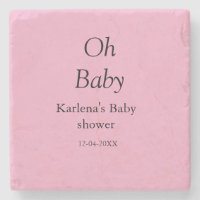 Oh baby add name baby shower date simple minimal t