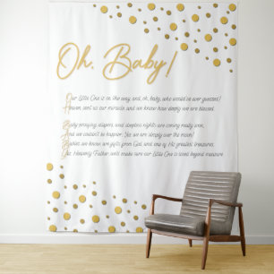 Oh, Baby! Baby Shower Backdrop-XL Tapestry