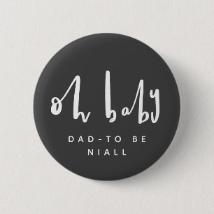 OH baby, baby shower buttons