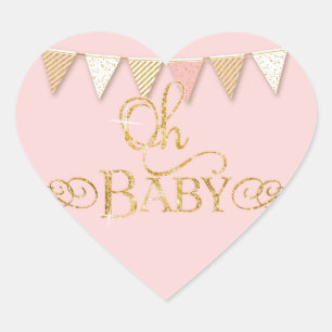 OH BABY!  Baby Shower Favour Sticker Banner