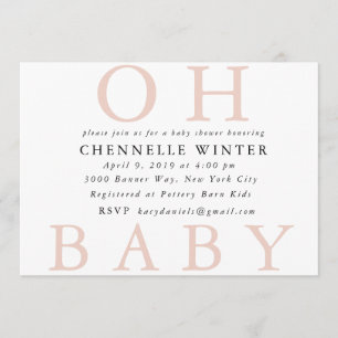 Oh Baby Baby Shower Invitation