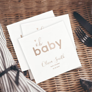 Oh Baby Beige Neutral Napkin
