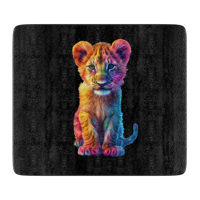 Oh Baby Big Cat Cub  Cutting Board (Front)