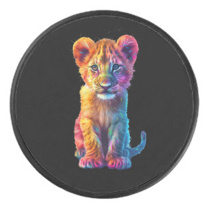 Oh Baby Big Cat Cub  Hockey Puck
