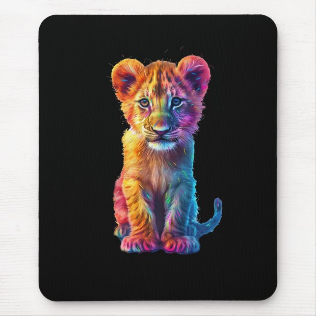 Oh Baby Big Cat Cub  Mouse Mat (Front)