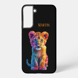 Oh Baby Big Cat Cub Personalised Samsung Galaxy Case