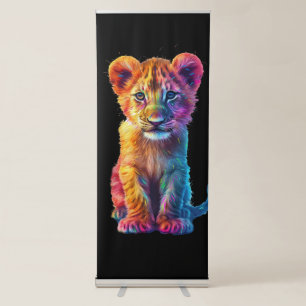 Oh Baby Big Cat Cub  Retractable Banner
