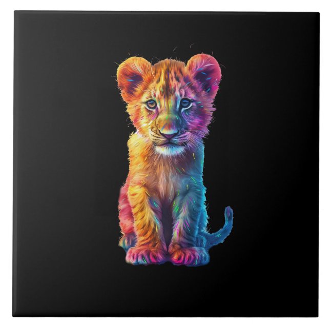 Oh Baby Big Cat Cub  Tile (Front)