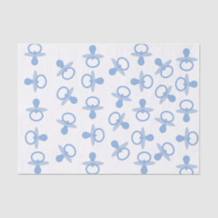 Oh Baby Blue Pacifiers Tissue Paper