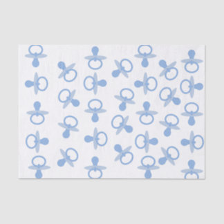 Oh Baby Blue Pacifiers Tissue Paper