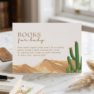 Oh Baby Boho Southwest Desert Cactus Baby Shower Enclosure Card