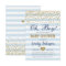Oh Baby Boy Blue Gold Baby Shower Invitation