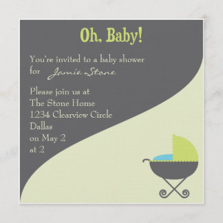 Oh Baby! Carriage Invitation Set - Invitations