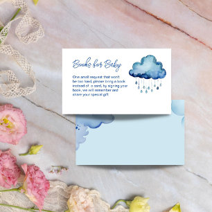 Oh Baby cloud baby shower books request Enclosure Card