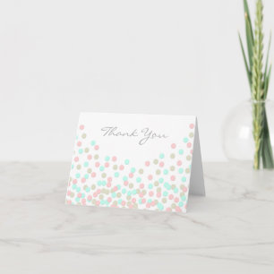 Oh Baby Confetti Baby Shower Thank You Card