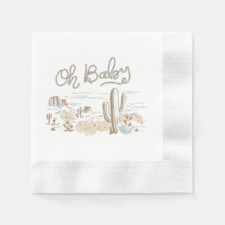 Oh Baby Cowboy Desert Napkin