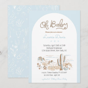 Oh Baby Cowboy Shower Invitation