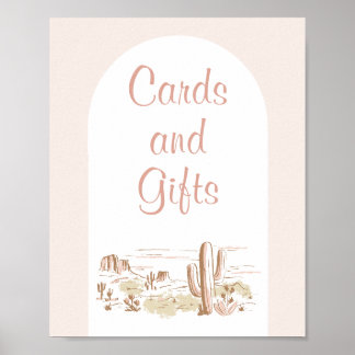 Oh Baby Cowgirl Baby Shower Cards & Gifts Sign
