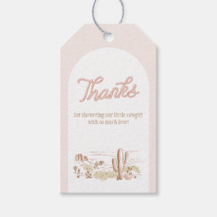 Oh Baby Cowgirl Baby Shower Favor Tag