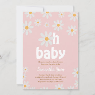 Oh Baby Daisy Baby Shower Invitation