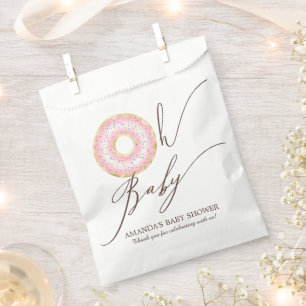 Oh Baby Doughnut Baby Shower Favour Bags