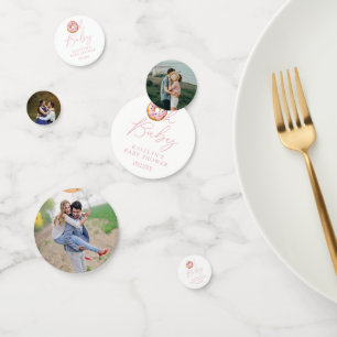 Oh Baby Doughnut Sprinkle Girls Baby Shower Photo Confetti
