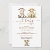 Oh Baby Farm Animals Baby Shower