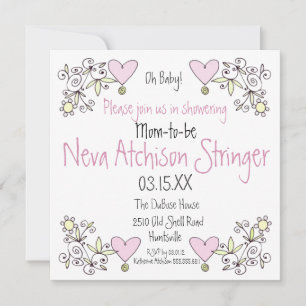 Oh Baby! Garden Shower Invitation