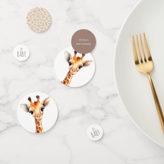 Oh Baby Giraffe Baby Shower  Confetti (Group)