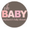 Oh Baby Girl Modern Baby Shower Sticker | Pink