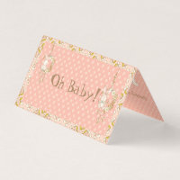 Oh Baby Girl  Photo Birth Announcement