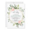 Oh baby greenery pink gold floral girl baby shower