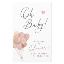 Oh baby invitation girls