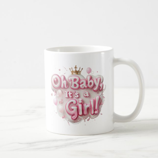 "Oh Baby, It’s a Girl!" Magic Reveal Mug – Spink (Right)