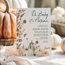 Oh Baby It's Autumn' Fall Pumpkin Baby Shower