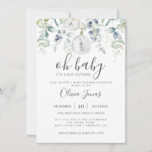 Oh Baby It's Cold Outside Baby Shower Invitation