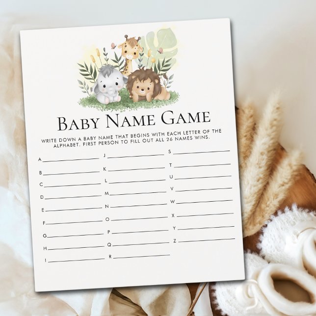 Oh Baby Jungle Baby Shower Boy (Creator Uploaded)