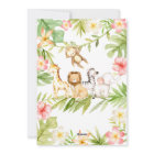 Oh Baby Jungle Baby Shower  Invitation