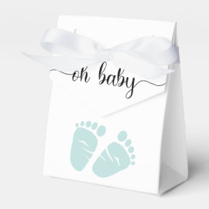 Oh Baby Mint Feet Baby Shower Favour Box