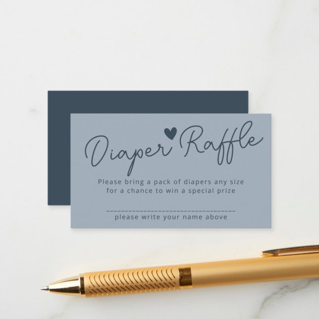  Oh Baby Modern Dusty Blue Boy Books for Baby Enclosure Card (Front/Back In Situ)