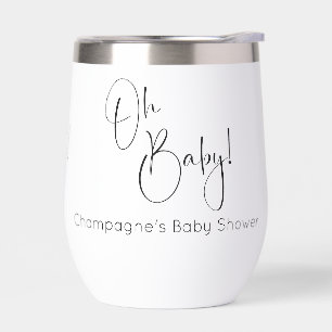 Oh Baby Modern Script Baby Shower