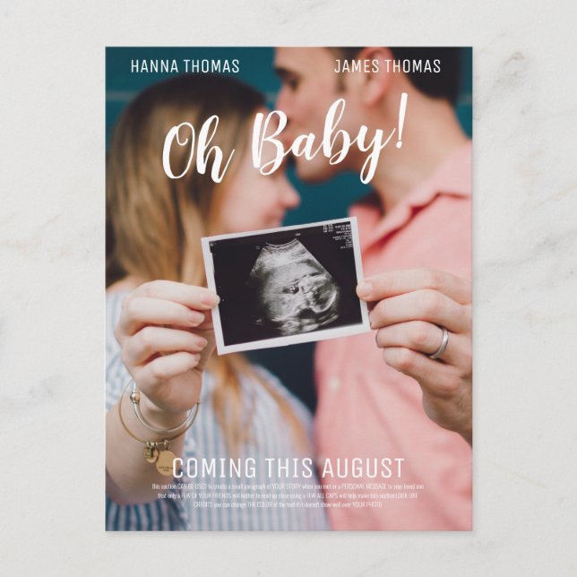 Oh Baby Movie Poster Announcement Postcard (Front)