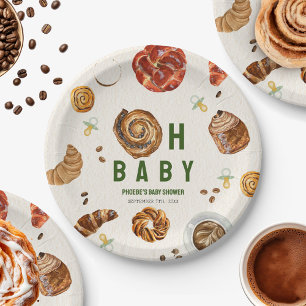 Oh Baby Pastries + Pacifiers Neutral Baby Shower Paper Plate