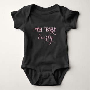 Oh Baby Personalised Pink Girly Girl Bodysuit