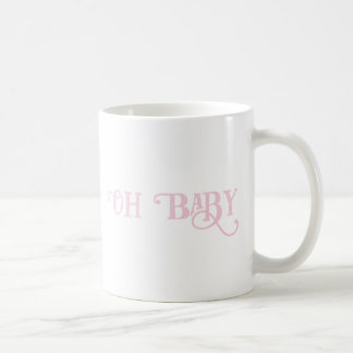 Oh Baby Personalised Pink Girly Girl Coffee Mug
