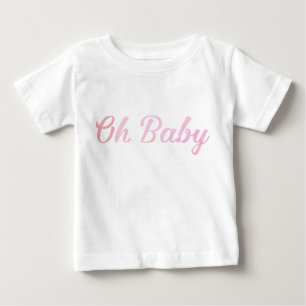 Oh Baby Personalised Pink Girly Girl T-Shirt
