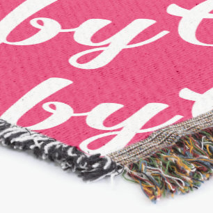 Oh Baby Personalised Pink Girly Girl Throw Blanket