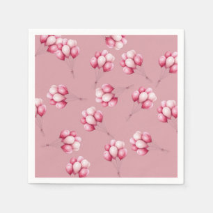 Oh Baby Pink Balloons Napkin