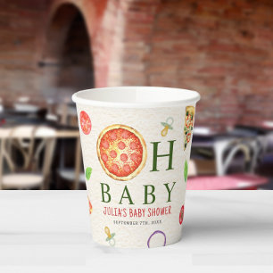 Oh Baby Pizza & Pacifiers Baby Shower Paper Cups